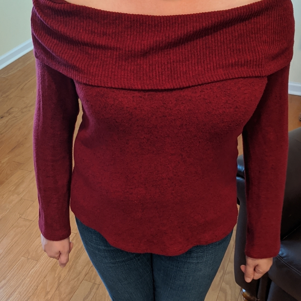 Soft, sexy off-the-shoulder